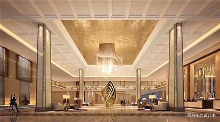 甘肅黃河三峽明珠大酒店裝修案例 50000平米豪華空間設計效果圖